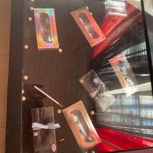 Storage Display Box Showcase Frame Wall Hang Black (opens and closes)